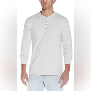 Weatherproof Vintage LONG SLEEVE HENLEY‎ IN OATMEAL, size S